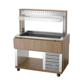 Hot Service Trolley 3 Gastronorm 1/1 Pans - Professional Catering