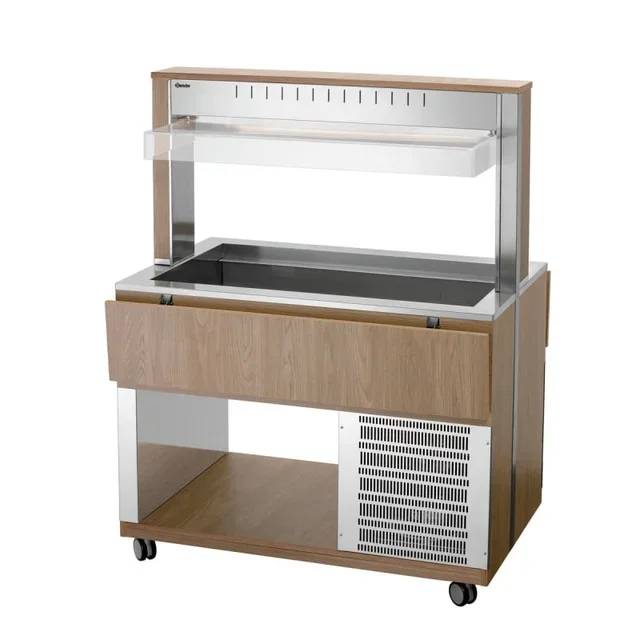 Hot Service Trolley 3 Gastronorm 1/1 Pans - Professional Catering