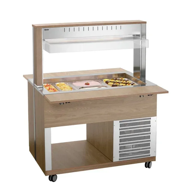 Hot Service Trolley 3 Gastronorm 1/1 Pans - Professional Catering