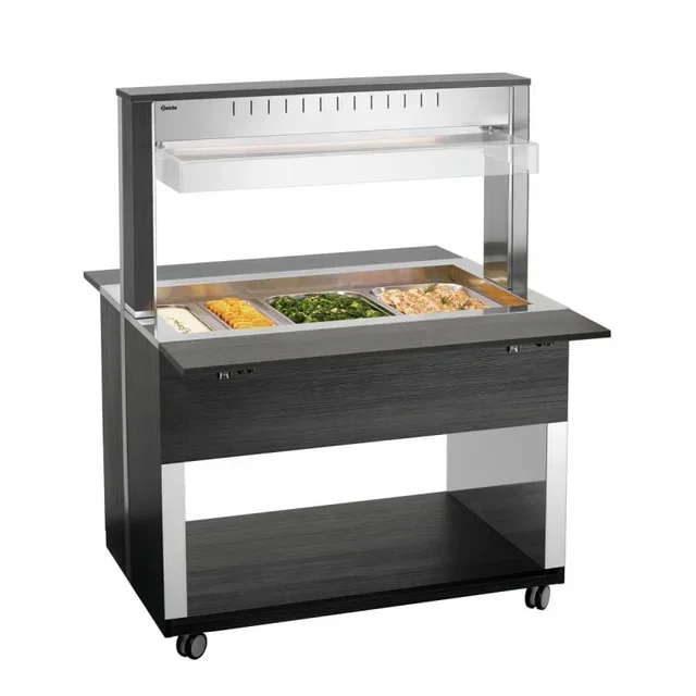 Hot Service Trolley 3 Gastronorm 1/1 Pans - Professional Catering