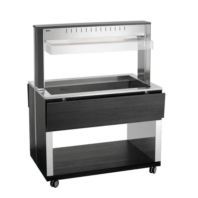 Hot Service Trolley 3 Gastronorm 1/1 Pans - Professional Catering