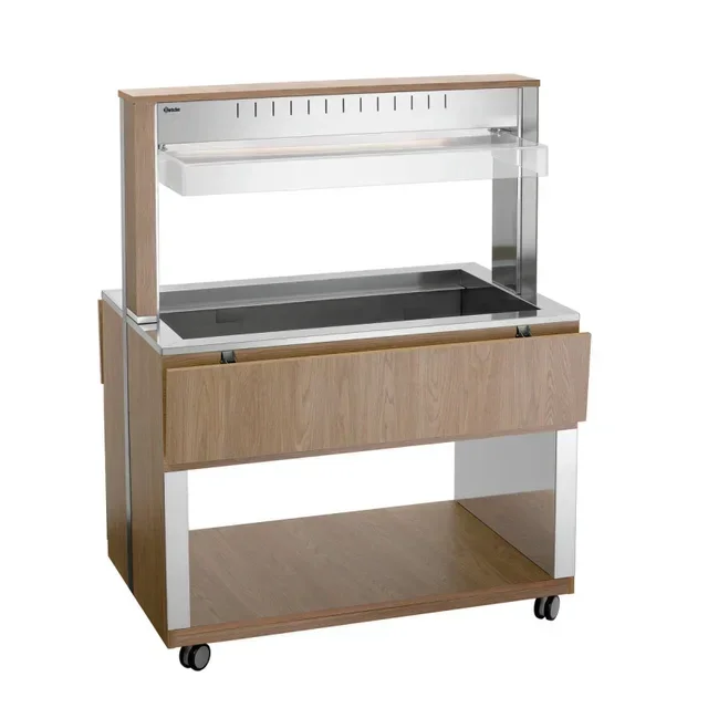 Hot Service Trolley 3 Gastronorm 1/1 Pans - Professional Catering