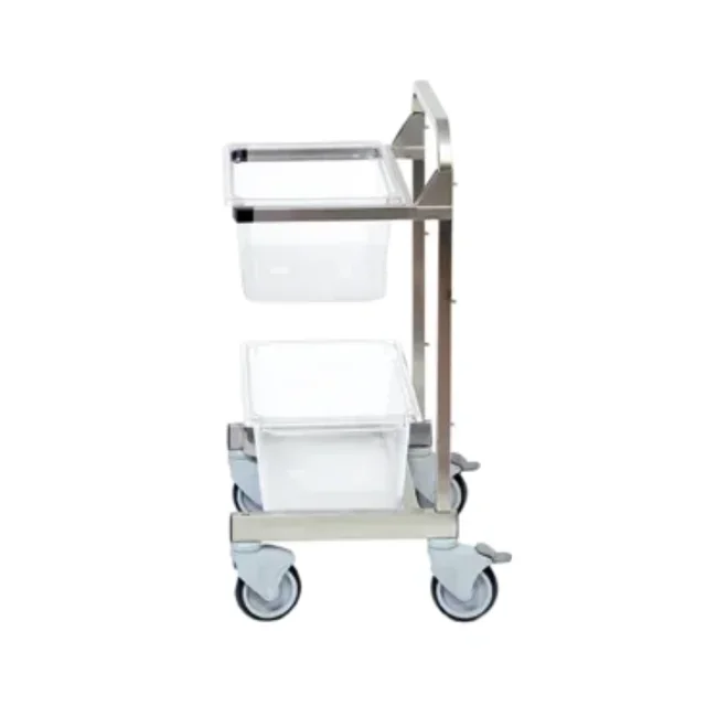 Carro de Servicio Gastronorm 1/1 con Altura Regulable en 3 Niveles