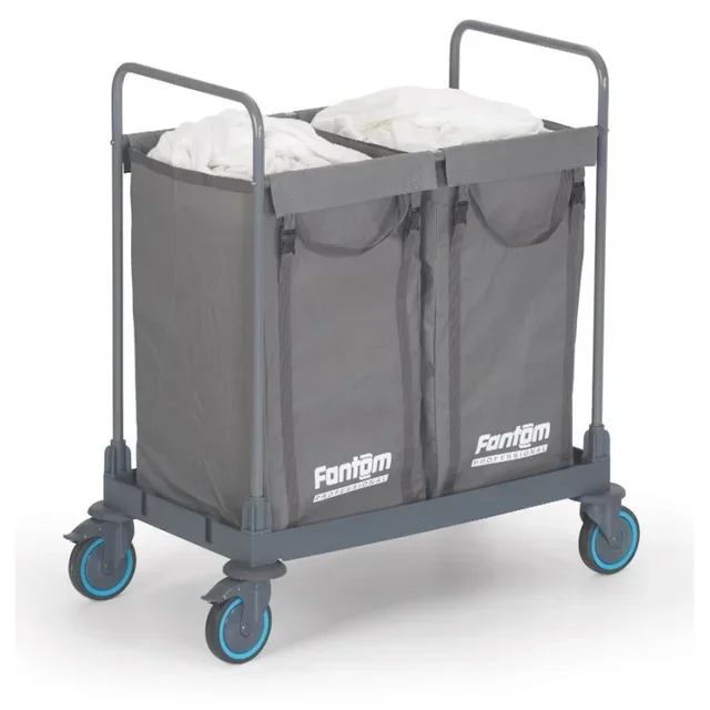 Industrial Laundry Cart Double Compartment 2 x 125 L