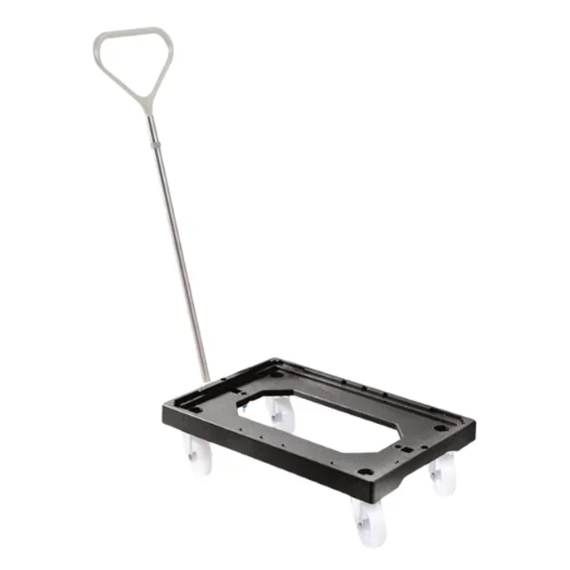 Carrello di Manipolazione per Cesto della Biancheria - Nero