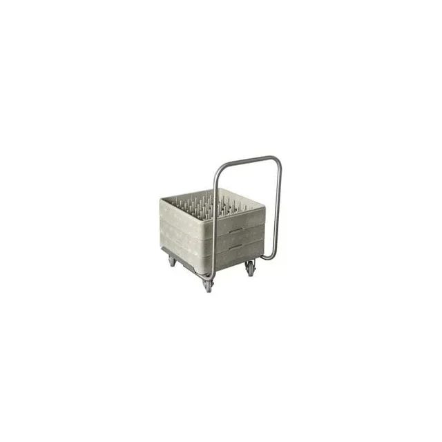 Transport Trolley with Handle, 500x500 Platform and Crate Holder