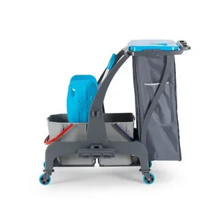 Procart Jet 735S Professional Cleaning Trolley with Wheels and Bag Holder