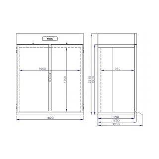 Carrello Refrigerato Acciaio Inox 1400 Litri - Modello Roll-In Professionale