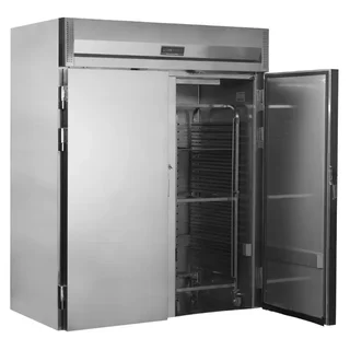 2-Door Upright Refrigerator Cabinet with Cart - 832 L - Stainless Steel