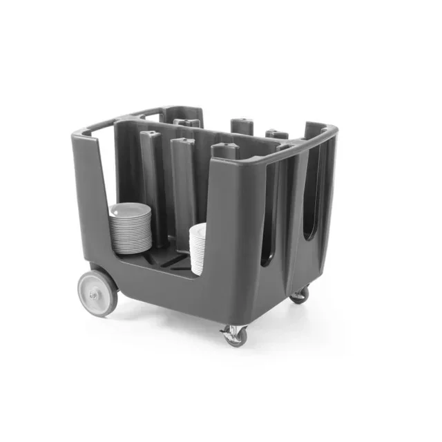 Plate serving trolley