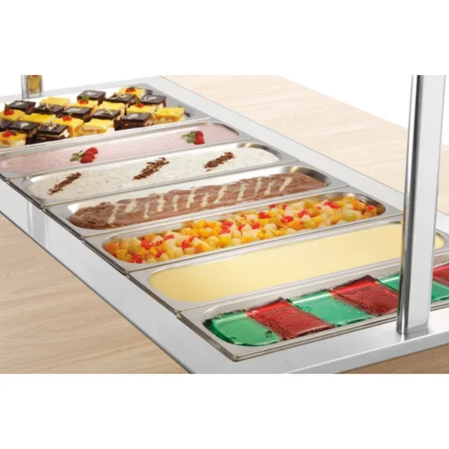 Hot Food Service Trolley for Children - 4 GN 1/1 Containers