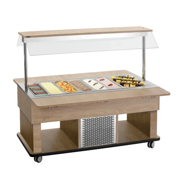 Hot Food Service Trolley for Children - 4 GN 1/1 Containers