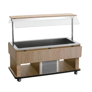 Hot Food Service Trolley for Children - 4 GN 1/1 Containers