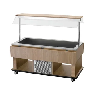 Hot Food Service Trolley for Children - 4 GN 1/1 Containers