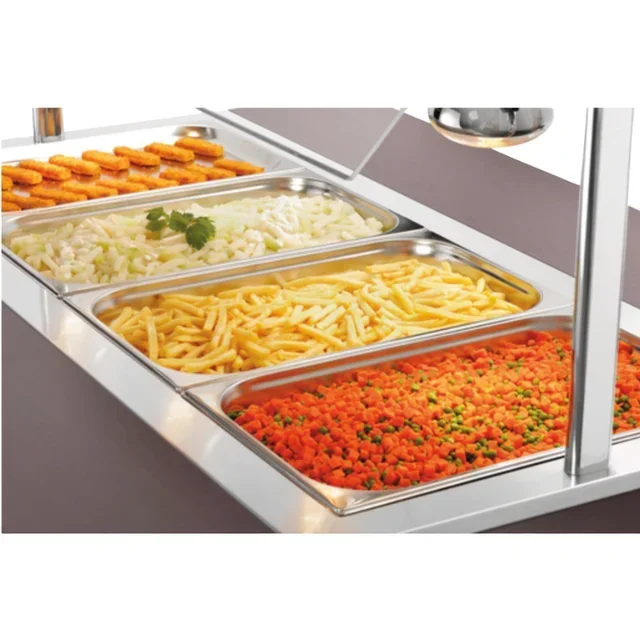 Hot Food Service Trolley for Children - 4 GN 1/1 Containers