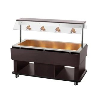 Hot Food Service Trolley for Children - 4 GN 1/1 Containers