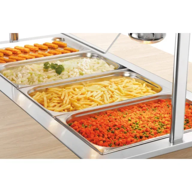 Hot Food Service Trolley for Children - 4 GN 1/1 Containers