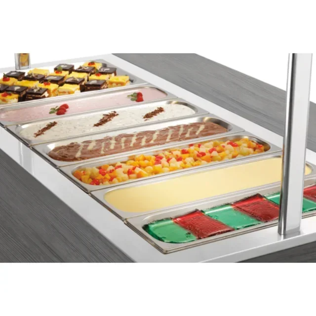 Hot Food Service Trolley for Children - 4 GN 1/1 Containers