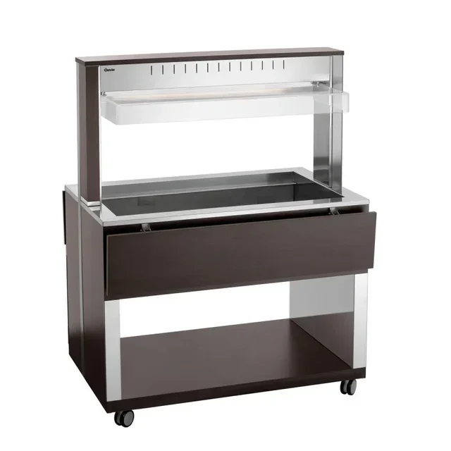 Hot Service Trolley 3 Gastronorm 1/1 Pans - Professional Catering