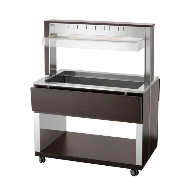 Hot Service Trolley 3 Gastronorm 1/1 Pans - Professional Catering
