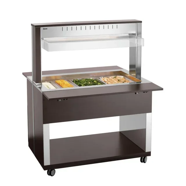 Hot Service Trolley 3 Gastronorm 1/1 Pans - Professional Catering