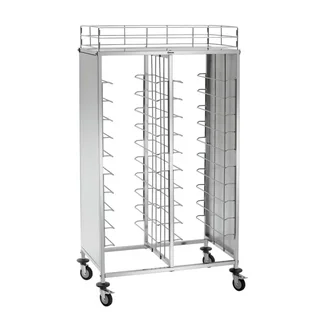Service Trolley 2 Stainless Steel Shelves - 80 kg Capacity