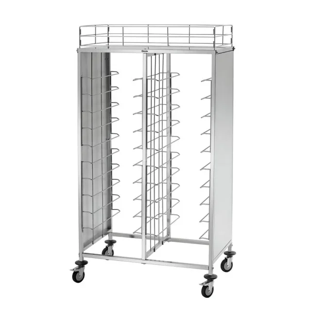 Service Trolley 2 Stainless Steel Shelves - 80 kg Capacity