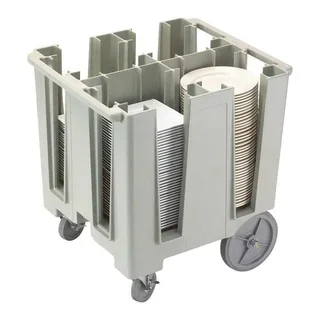 Carrello di Trasporto Piatti Versa Colonne Fisse Simmetriche - Diametro Massimo 286 mm