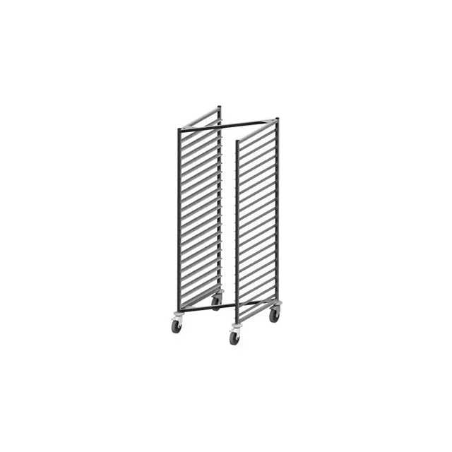 Chariot de Stockage Gastronorme GN 2/1 à Roulettes Polyamide Capacité 20 Niveaux