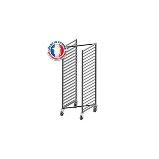 Chariot de Stockage Gastronorme GN 2/1 à Roulettes Polyamide Capacité 20 Niveaux