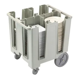 Carrello di Trasporto per Piatti Versa - Colonne Fisse Simmetriche - Capacità Ø 241 mm