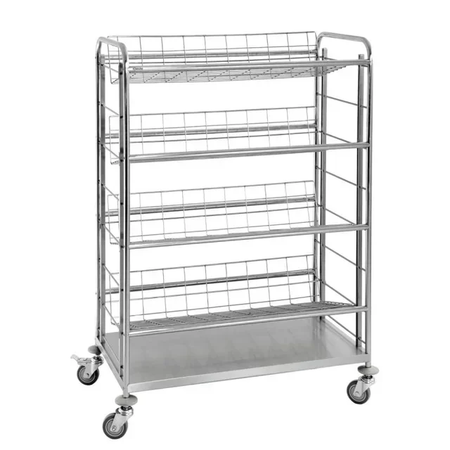 Drink Crate Transport Trolley - 4 Shelves