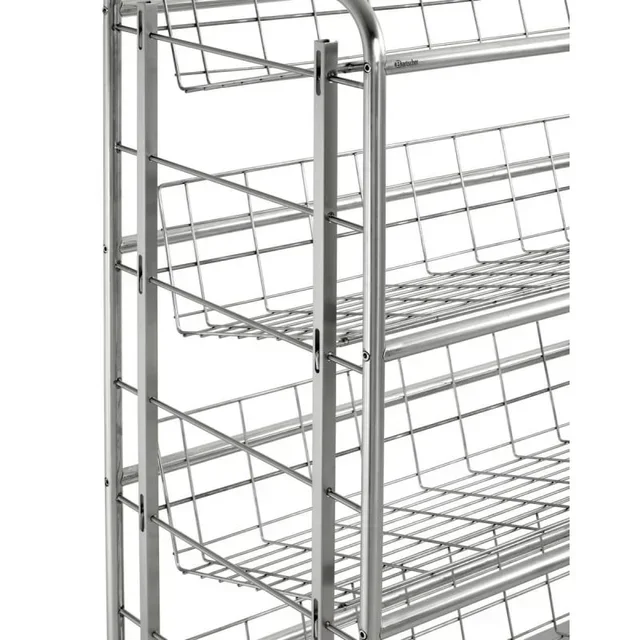 Drink Crate Transport Trolley - 4 Shelves