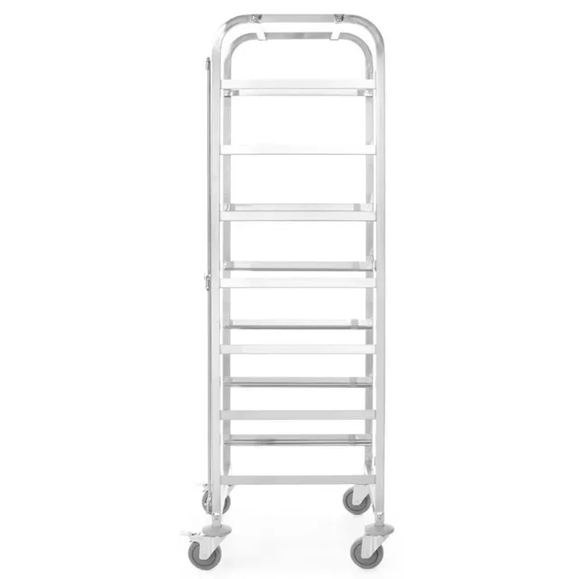 Dish Rack Transport Cart - 7 Shelves