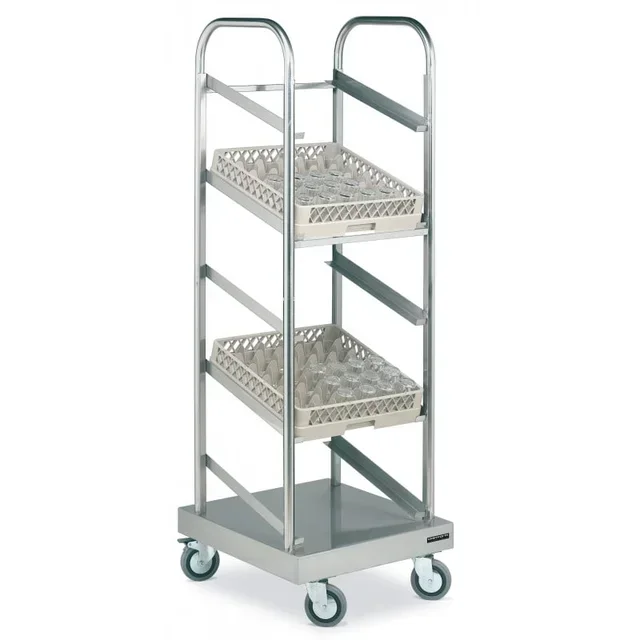 Glass Basket Transport Trolley 610 x 650 x 1892 mm