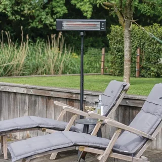 Calentador Eléctrico Exterior Eurom TH1800S – Mando a Distancia Incluido para Terraza