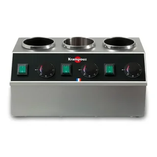 Scaldaciolato Elettrico Triplo Vasca per Salse