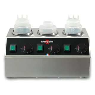 Scaldaciolato Elettrico Triplo Vasca per Salse