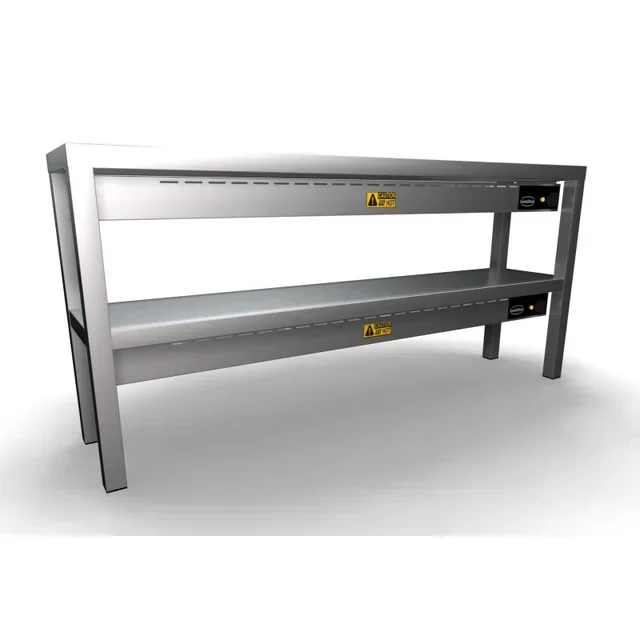Heated Shelf 2 Tier Ceramic L 1400 x D 300 mm