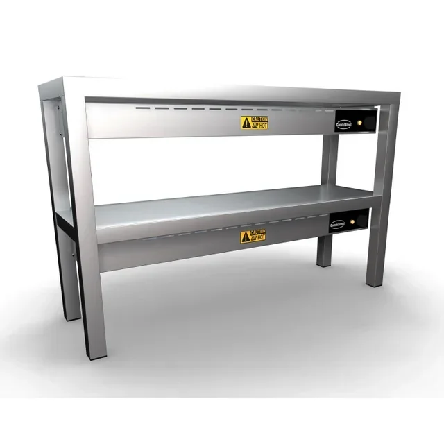 Ceramic Heated Display Shelf 2 Levels - 1000 x 300 mm