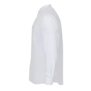 Unisex White Long Sleeve Shirt - Size S