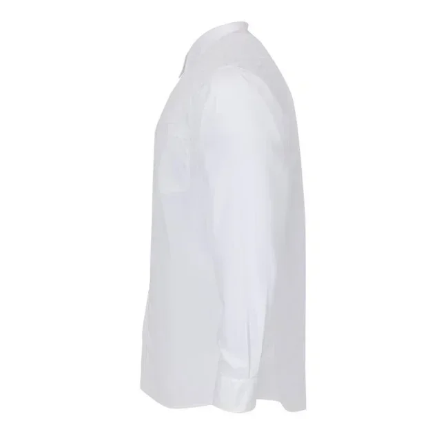 Unisex White Long Sleeve Shirt - Size S