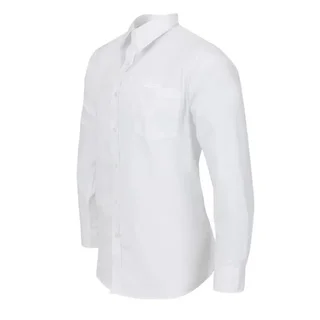 Unisex White Long Sleeve Shirt - Size S