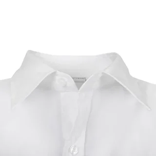 Unisex White Long Sleeve Shirt - Size S