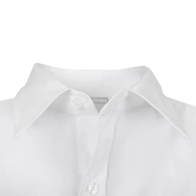 Unisex White Long Sleeve Shirt - Size S