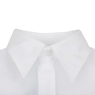Unisex White Long Sleeve Shirt - Size S