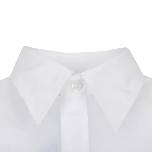Unisex White Long Sleeve Shirt - Size S
