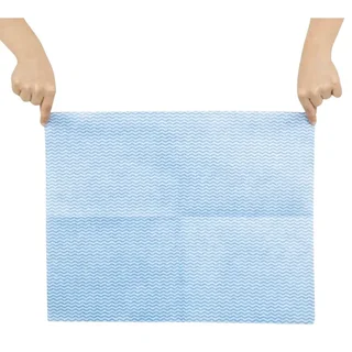 Pano de Microfibra Não Tecido Ultra-Resistente Azul - Pack de 25 Unidades