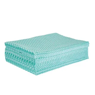Chiffon Microfibre Vert Solonet - Pack 50 Unités