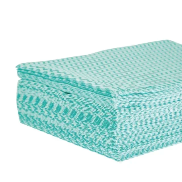 Chiffon Microfibre Vert Solonet - Pack 50 Unités